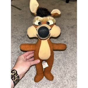 Wile E. Coyote‎ Plush Toy Vintage 1971 Warner Bros Plush Mighty Star VINTAGE